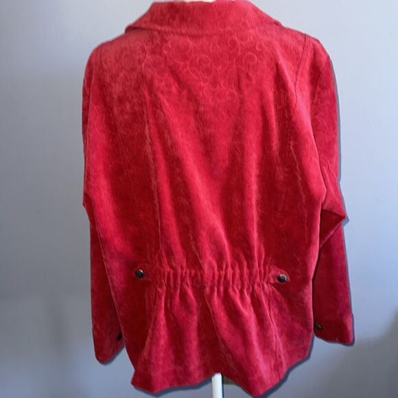 CJ Banks Red Corduroy Jacket! - Picture 4 of 9